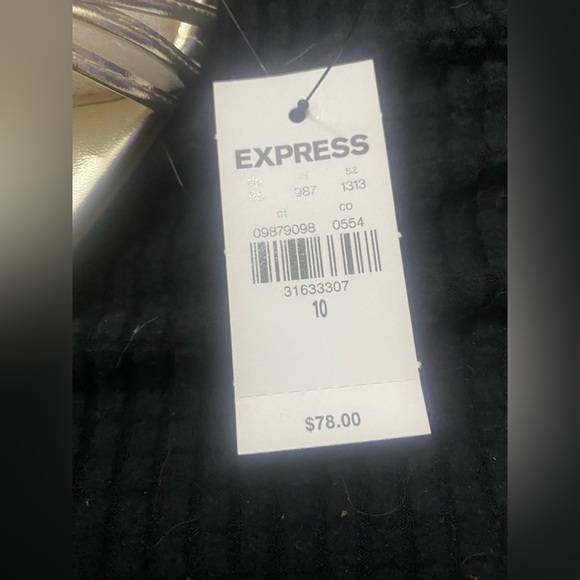 Sexy gold tie up heel sandal size 10 Express NWT - Picture 6 of 7